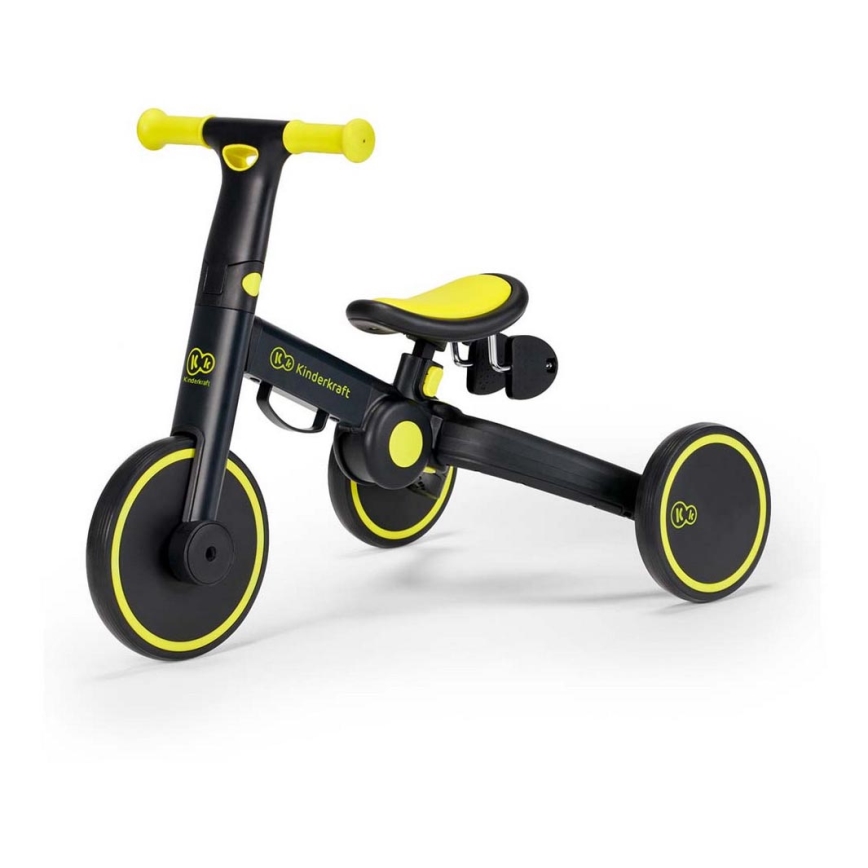 KINDERKRAFT - Lasten potkupyörä 3in1 4TRIKE keltainen/musta