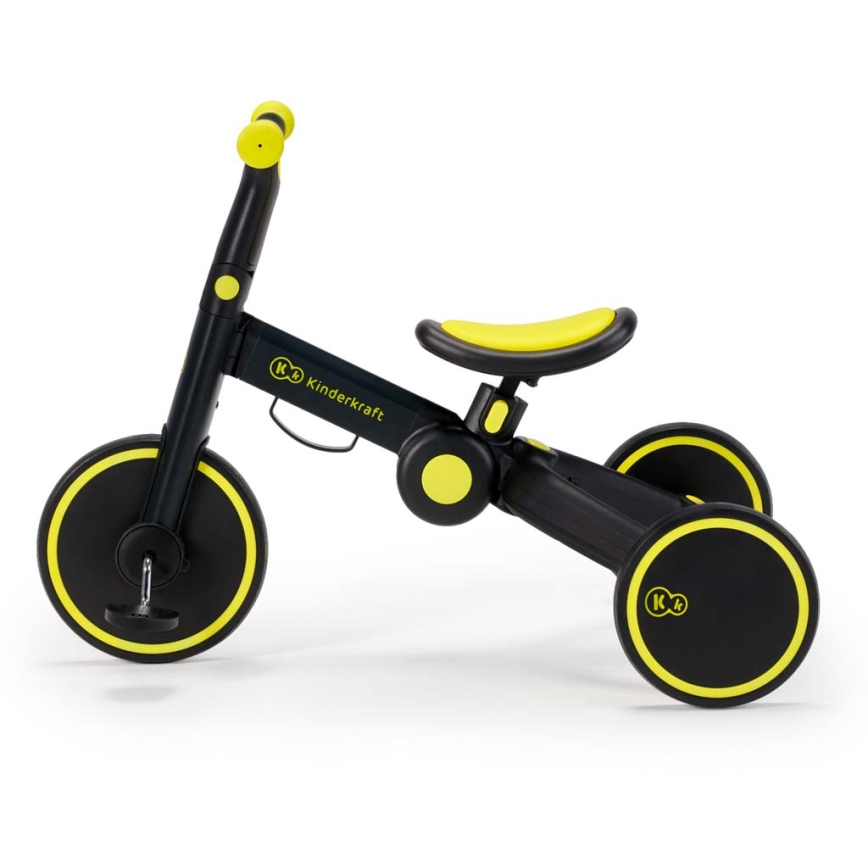 KINDERKRAFT - Lasten potkupyörä 3in1 4TRIKE keltainen/musta