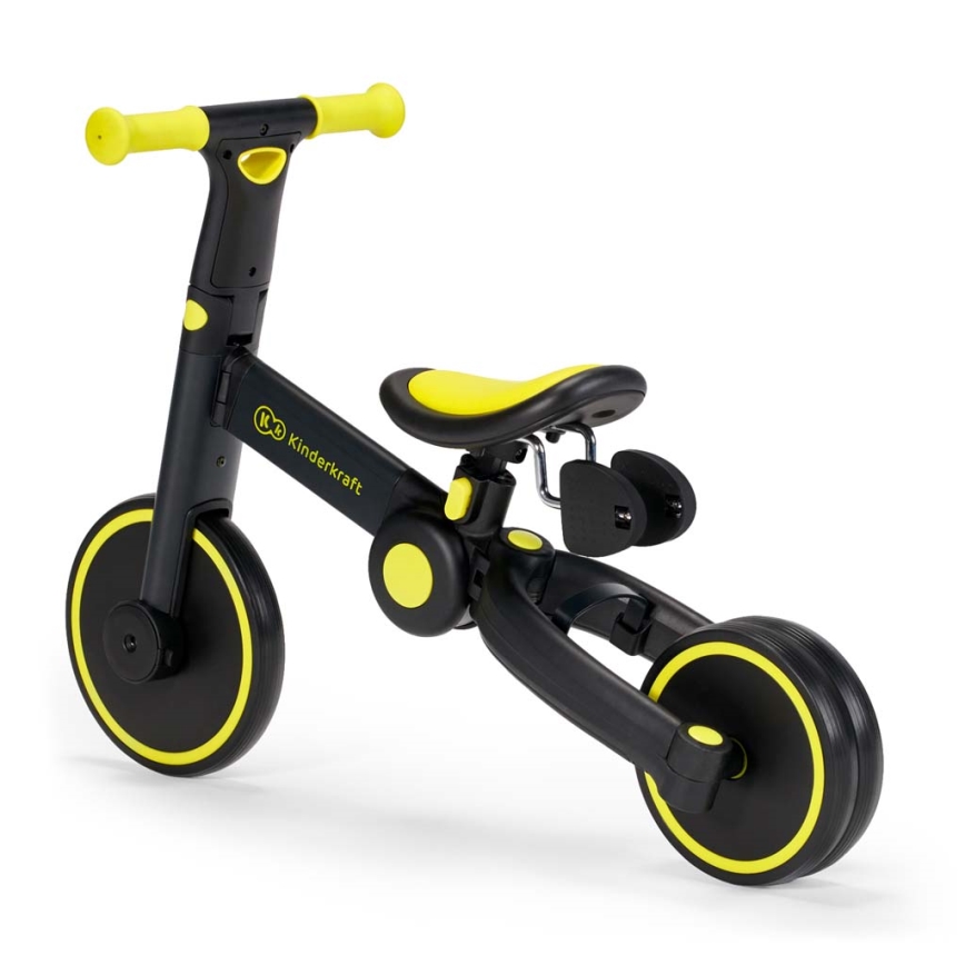 KINDERKRAFT - Lasten potkupyörä 3in1 4TRIKE keltainen/musta