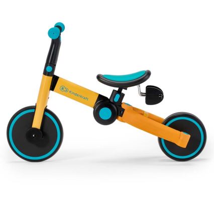 KINDERKRAFT - Lasten potkupyörä 3in1 4TRIKE keltainen/turkoosi