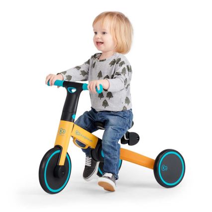 KINDERKRAFT - Lasten potkupyörä 3in1 4TRIKE keltainen/turkoosi