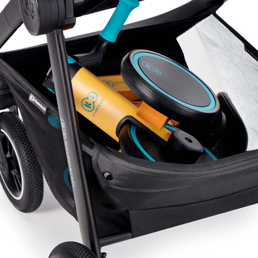 KINDERKRAFT - Lasten potkupyörä 3in1 4TRIKE keltainen/turkoosi