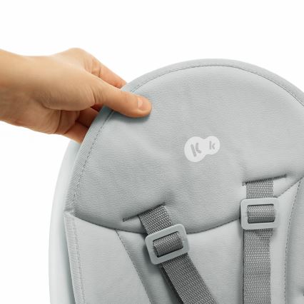 KINDERKRAFT - Lasten ruokapöydän tuoli 2in1 DINNLY harmaa