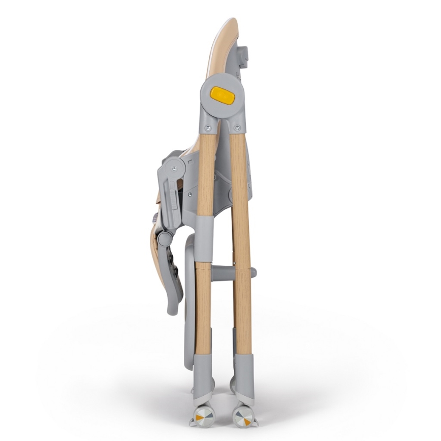 KINDERKRAFT - Lasten ruokapöydän tuoli 2in1 LASTREE beige/harmaa