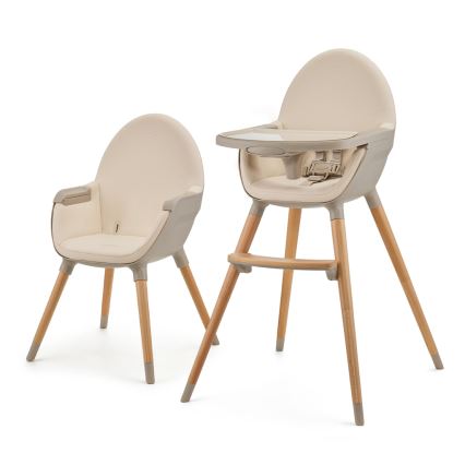 KINDERKRAFT - Lasten ruokapöydän tuoli FINI2 pyökki/beige
