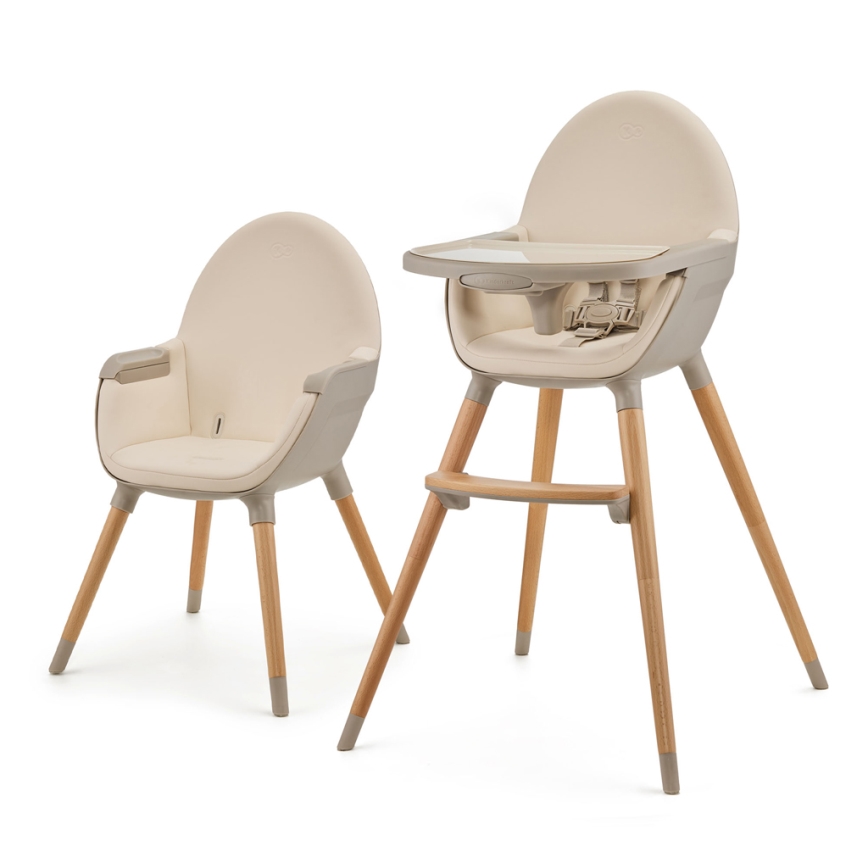 KINDERKRAFT - Lasten ruokapöydän tuoli FINI2 pyökki/beige