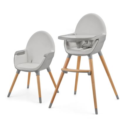 KINDERKRAFT - Lasten ruokapöydän tuoli FINI2 pyökki/harmaa