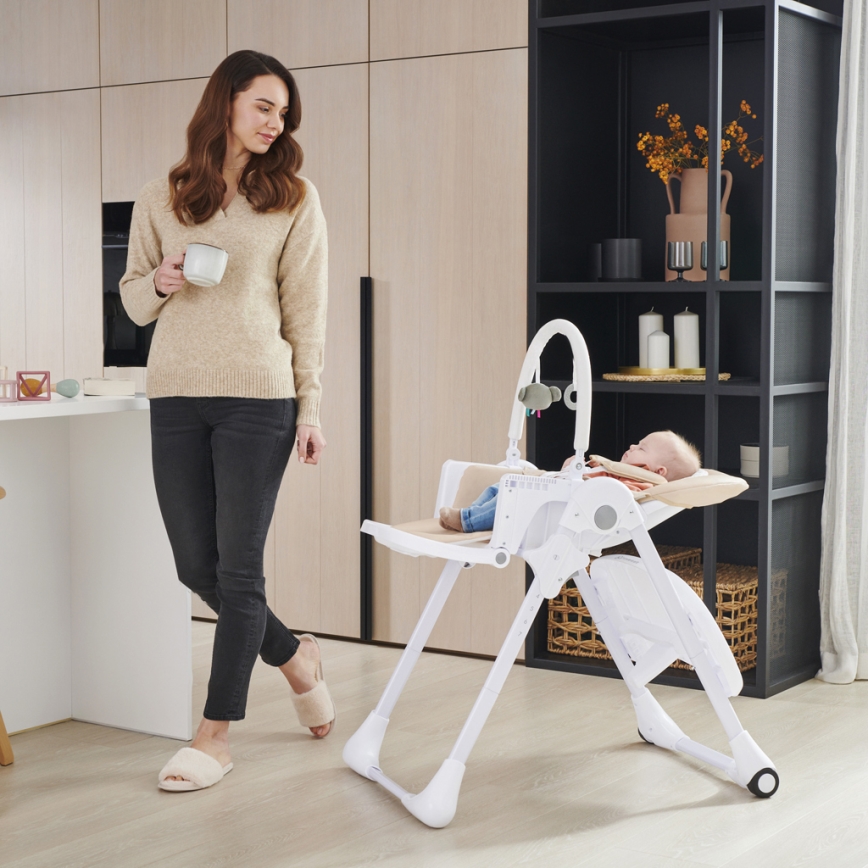 KINDERKRAFT - Lasten ruokapöydän tuoli TUMMIE beige