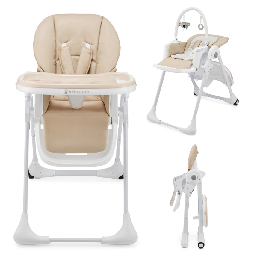 KINDERKRAFT - Lasten ruokapöydän tuoli TUMMIE beige