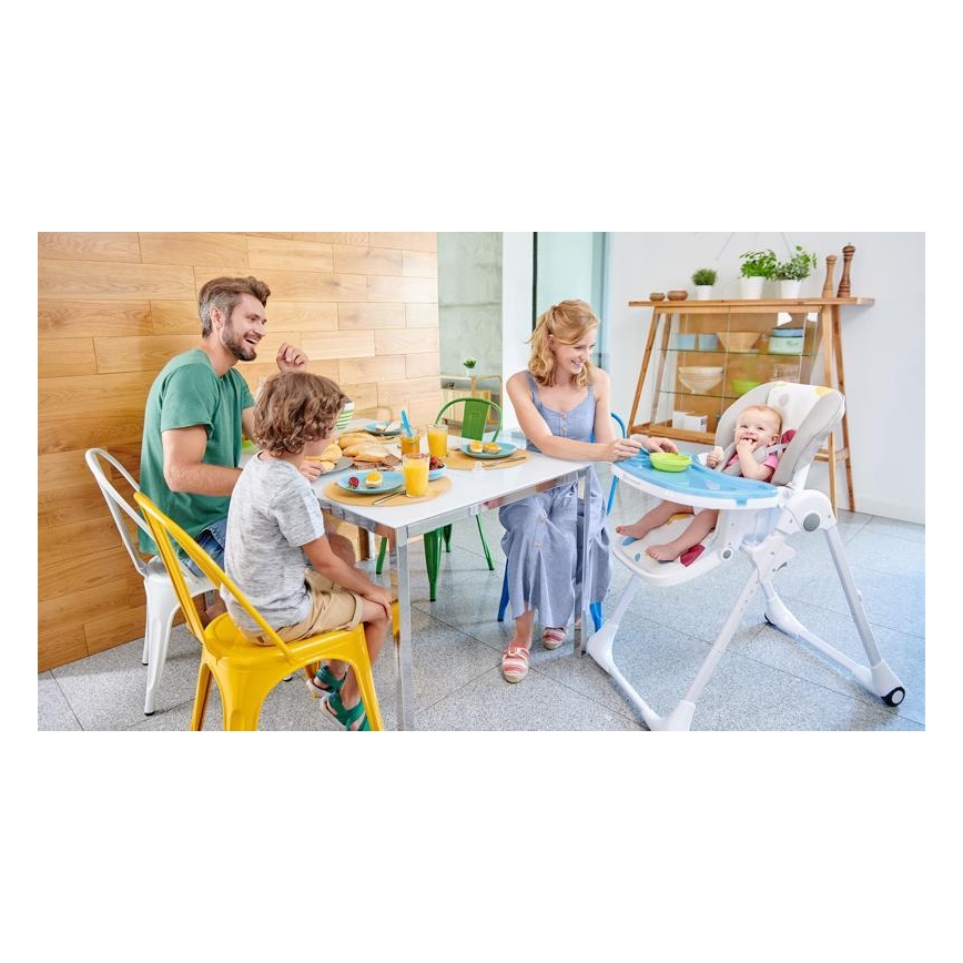 KINDERKRAFT - Lasten ruokapöydän tuoli YUMMY beige/valkoinen