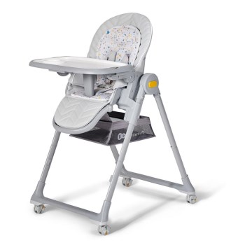 KINDERKRAFT - Lasten ruokatuoli 2in1 LASTREE harmaa