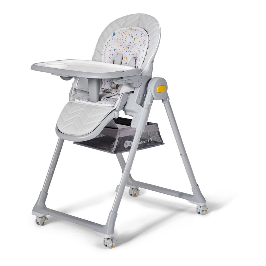 KINDERKRAFT - Lasten ruokatuoli 2in1 LASTREE harmaa