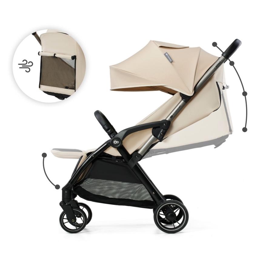 KINDERKRAFT - Lastenrattaat APINO beige