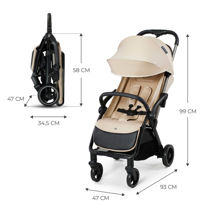 KINDERKRAFT - Lastenrattaat APINO beige