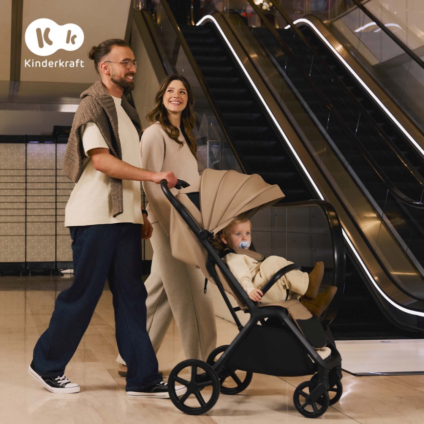 KINDERKRAFT - Lastenrattaat LOOM beige