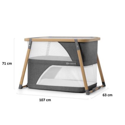 KINDERKRAFT - Matkasänky 4in1 SOFI harmaa