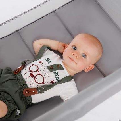 KINDERKRAFT - Matkasänky Baby Tiger VIKI harmaa
