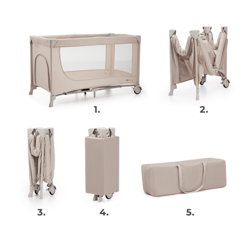 KINDERKRAFT - Matkasänky JOY 2 beige