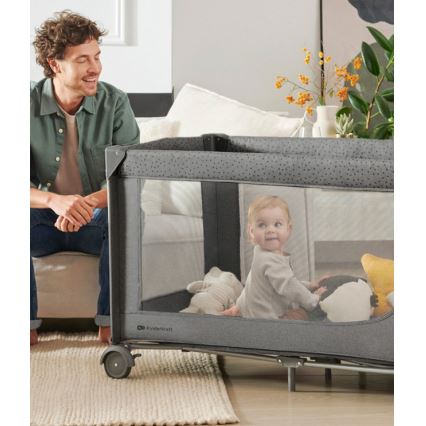 KINDERKRAFT - Matkasänky JOY 2 harmaa