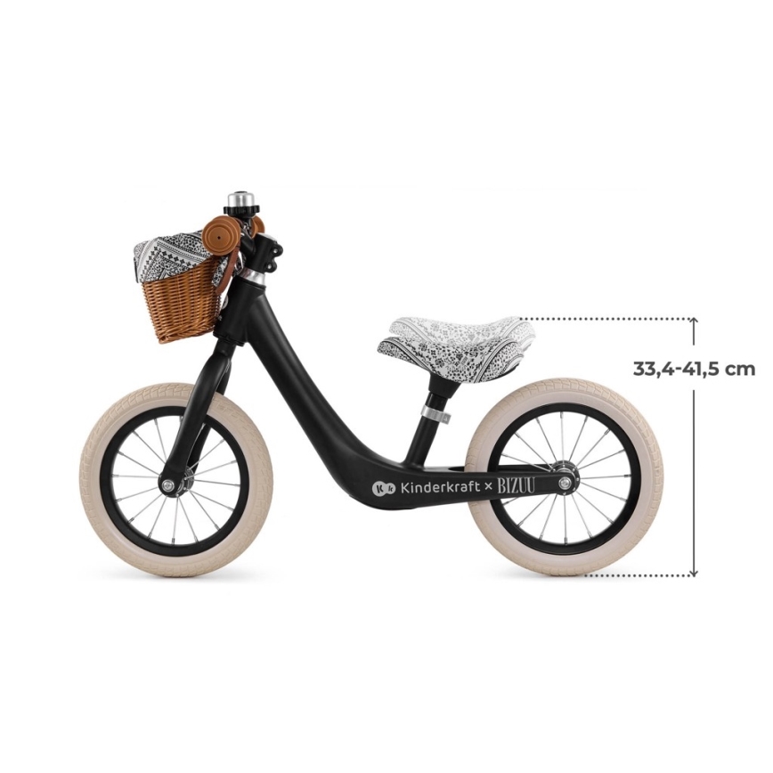 KINDERKRAFT - potkupyörä RAPID 2 Lunar Black Bizuu