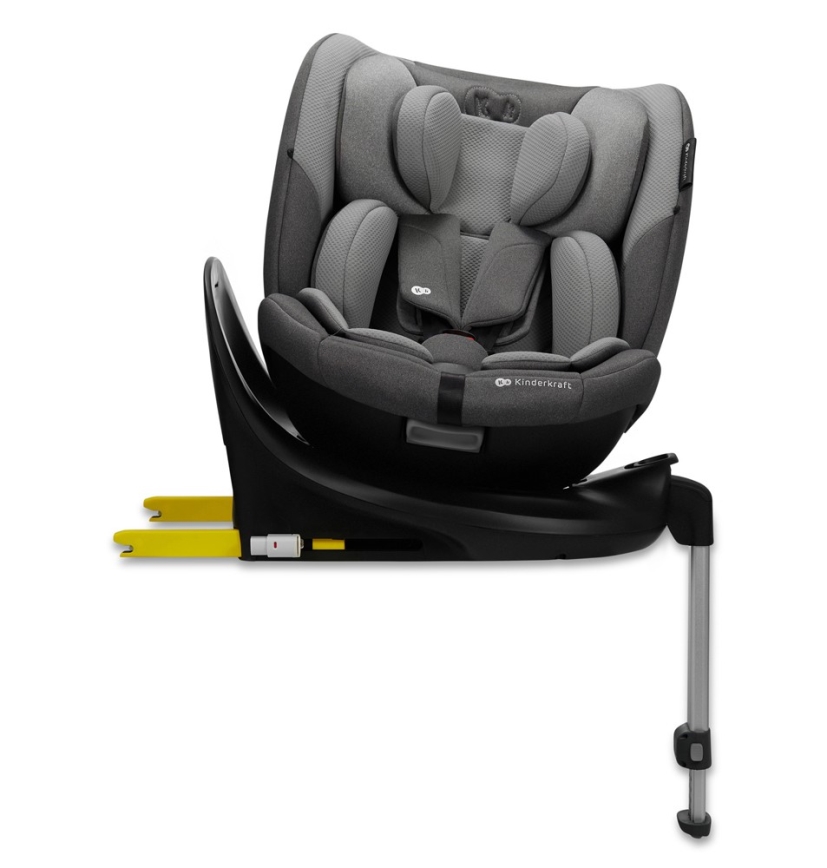 KINDERKRAFT SELECT - Autonistuin I-FIX (40-150 cm) Cool harmaa