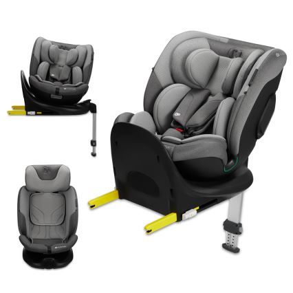 KINDERKRAFT SELECT - Autonistuin I-FIX (40-150 cm) Cool harmaa
