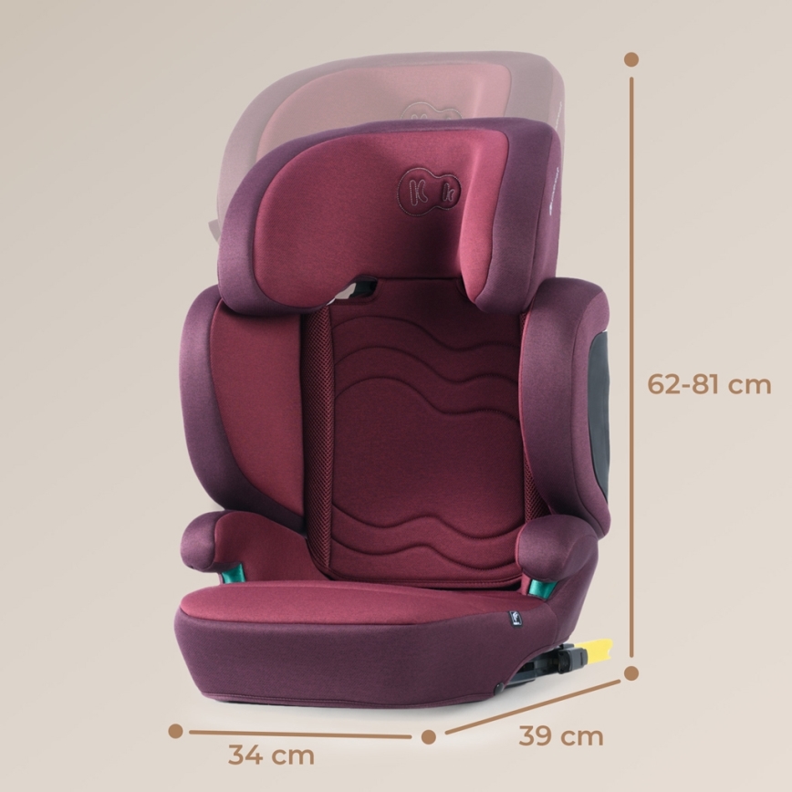 KINDERKRAFT SELECT - Autonistuin XPAND 2 i-Koko (100-150 cm) Premium Cherry pearl