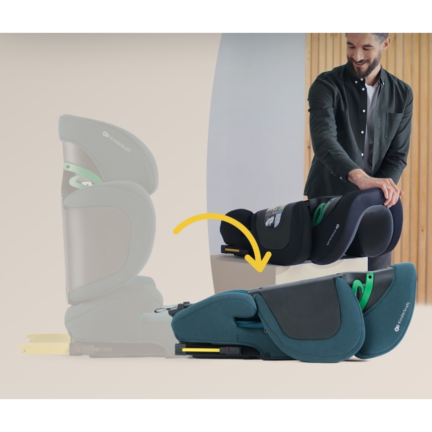 KINDERKRAFT SELECT - Autonistuin XPAND 2 i-Koko (100-150 cm) Premium Harbour sininen