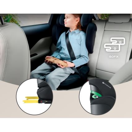 KINDERKRAFT SELECT - Autonistuin XPAND 2 i-Koko (100-150cm) Premium Graphite musta