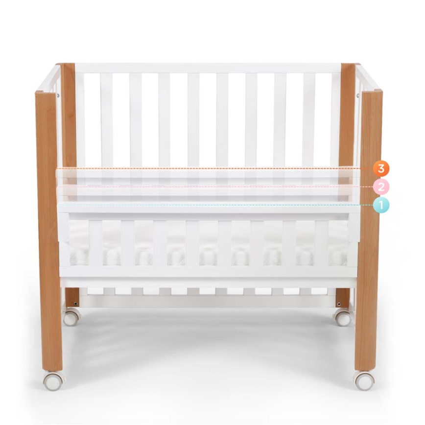 KINDERKRAFT SELECT - KOYA Premium 4-in-1 lasten pinnasänky, pyökki/mänty