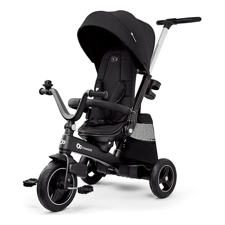 KINDERKRAFT SELECT - Lasten kolmipyörä 5in1 EASYTWIST Premium musta