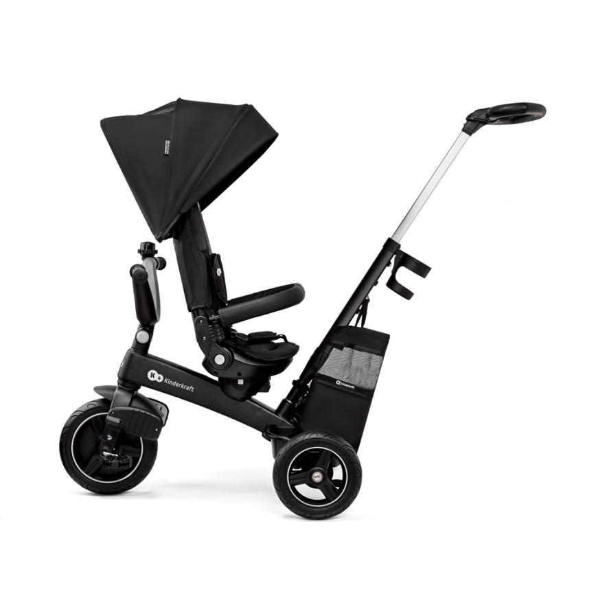 KINDERKRAFT SELECT - Lasten kolmipyörä 5in1 EASYTWIST Premium musta