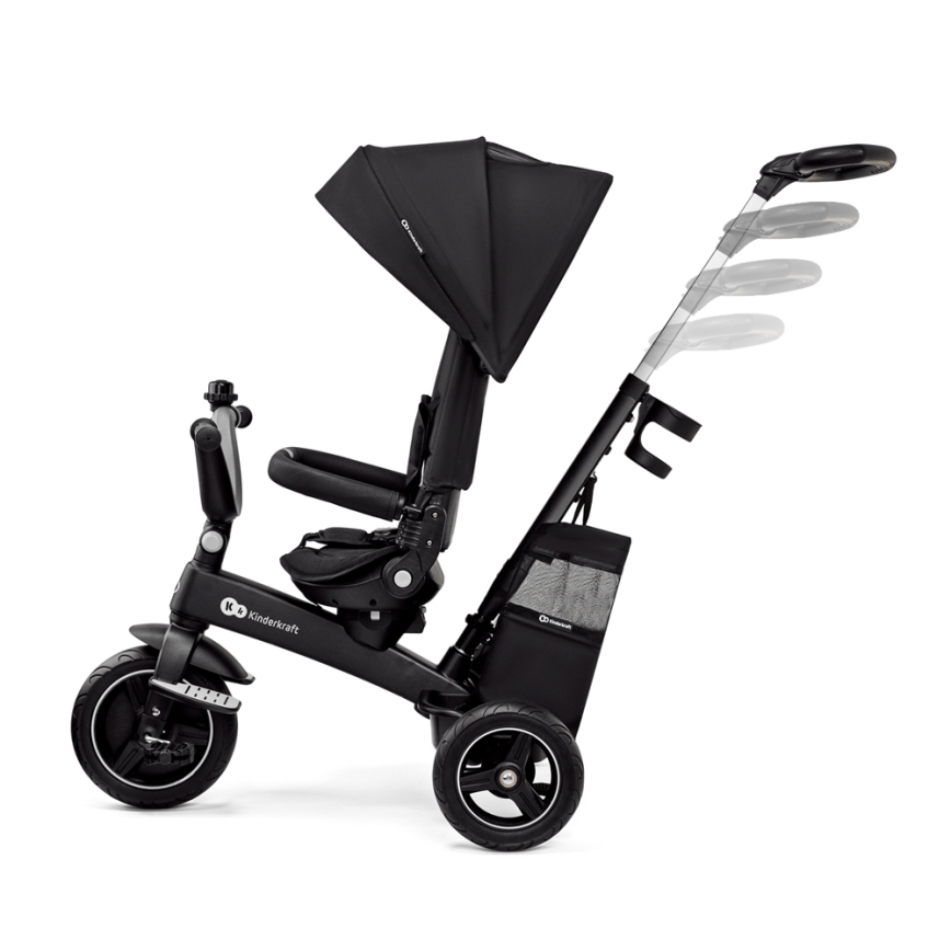 KINDERKRAFT SELECT - Lasten kolmipyörä 5in1 EASYTWIST Premium musta