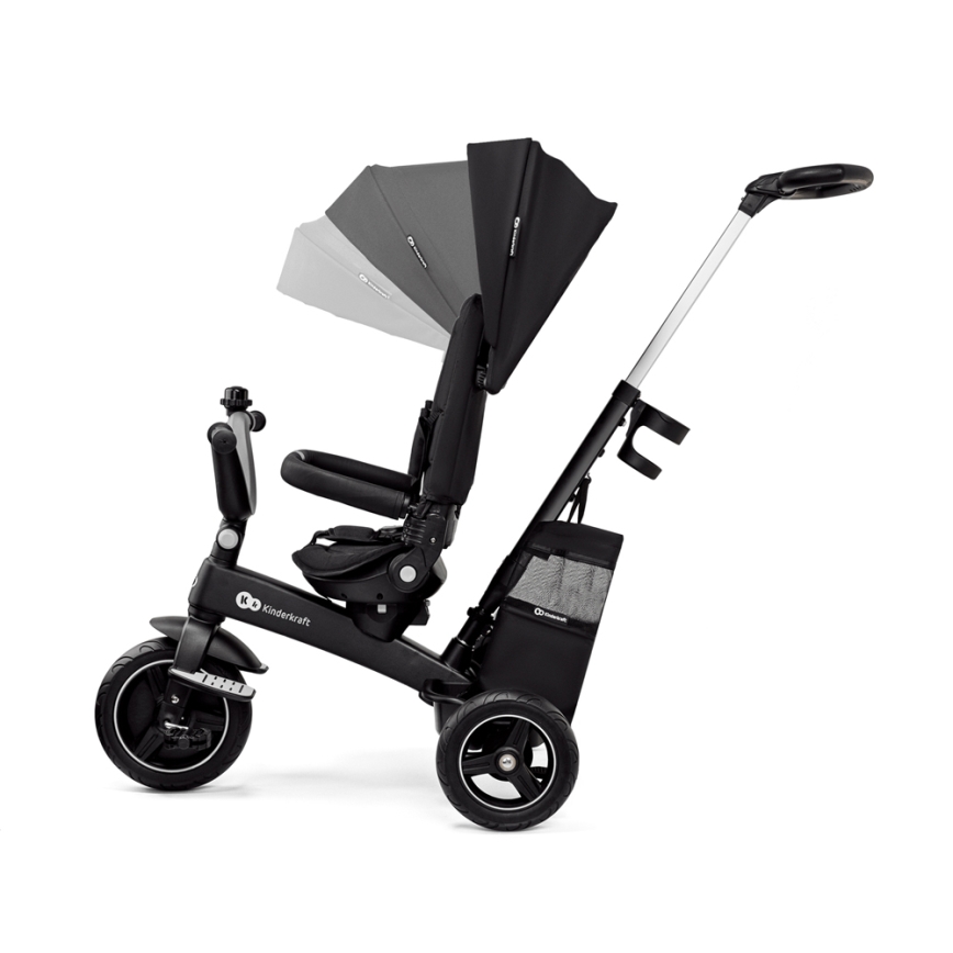 KINDERKRAFT SELECT - Lasten kolmipyörä 5in1 EASYTWIST Premium musta