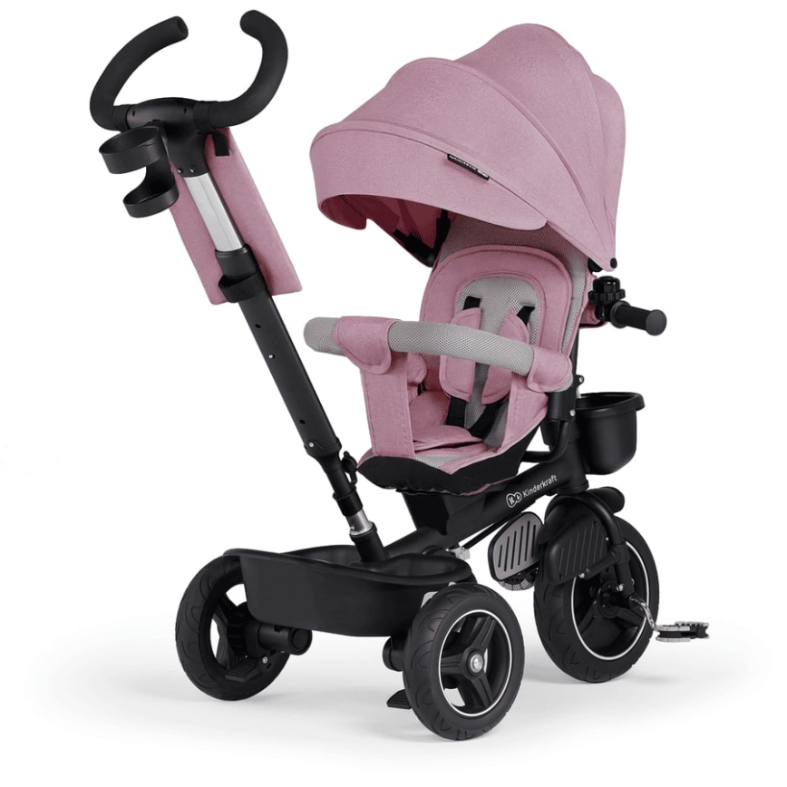 KINDERKRAFT - Lasten kolmipyörä 5in1 SPINSTEP pinkki