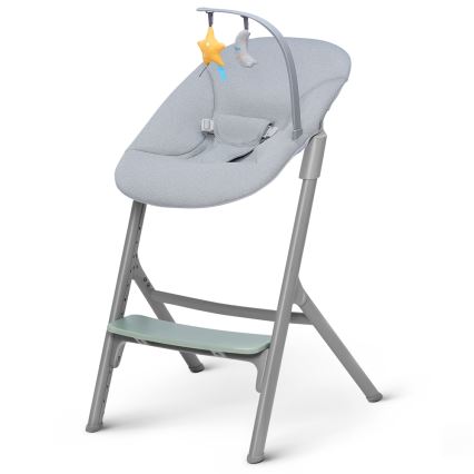 KINDERKRAFT SELECT - Lasten ruokapöydän tuoli 3in1 LIVY Premium Olive vihreä + lepotuoli CALMEE