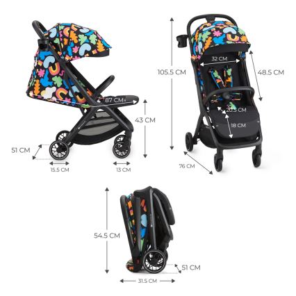 KINDERKRAFT SELECT - Lastenrattaat NUBI 2 Happy shapes