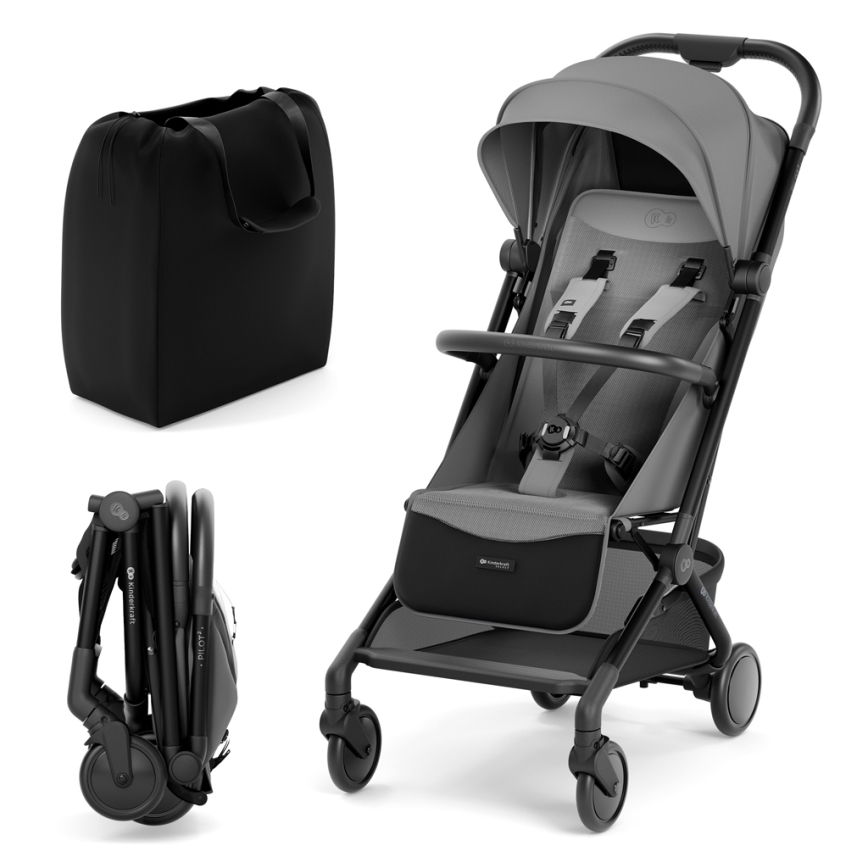 KINDERKRAFT SELECT - Lastenrattaat PILOT 2 harmaa