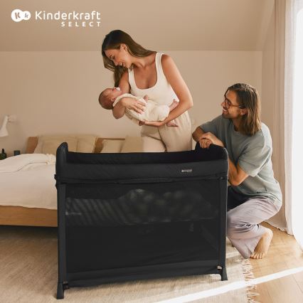 KINDERKRAFT SELECT - Matkasänky MOON DREAM musta