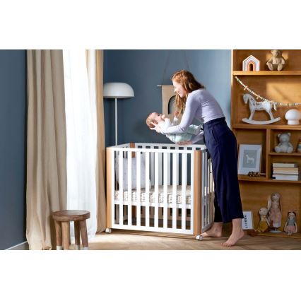 KINDERKRAFT SELECT - Monikäyttöinen 4-in-1-pinnasänky KOYA Premium pyökki/mänty