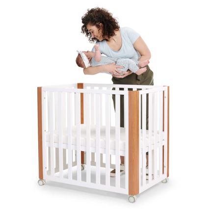 KINDERKRAFT SELECT - Monikäyttöinen 4-in-1-pinnasänky KOYA Premium pyökki/mänty