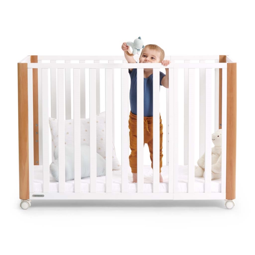 KINDERKRAFT SELECT - Monikäyttöinen 4-in-1-pinnasänky KOYA Premium pyökki/mänty