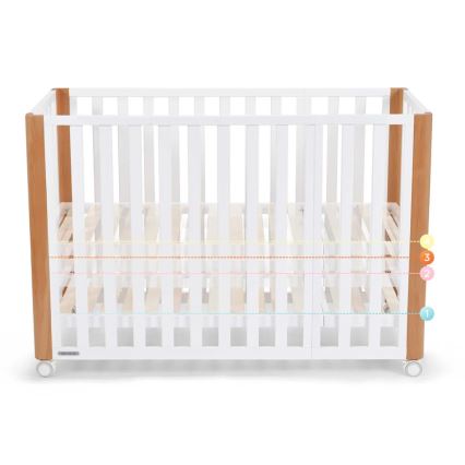 KINDERKRAFT SELECT - Monikäyttöinen 4-in-1-pinnasänky KOYA Premium pyökki/mänty