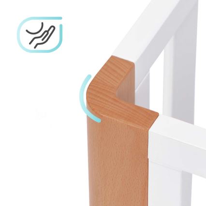 KINDERKRAFT SELECT - Monikäyttöinen 4-in-1-pinnasänky KOYA Premium pyökki/mänty