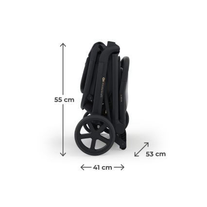 KINDERKRAFT SELECT - NUBI 3 sporttirattaat, keskiyönmusta