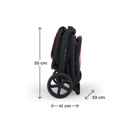 KINDERKRAFT SELECT - Urheilurattaat NUBI 3 Dark Ruby