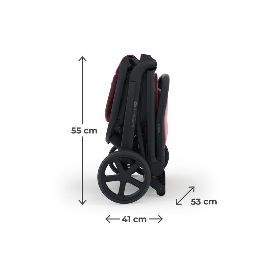 KINDERKRAFT SELECT - Urheilurattaat NUBI 3 Dark Ruby