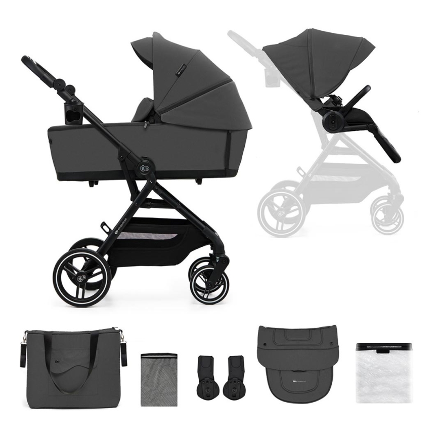 KINDERKRAFT SELECT - Yhdistelmärattaat 2in1 YOXI Moonlight harmaa