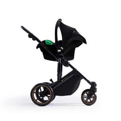 KINDERKRAFT SELECT - Yhdistelmärattaat 3in1 PRIME 2 Premium Venezian musta + turvaistuin