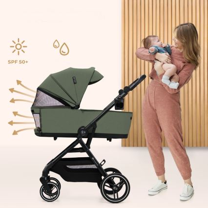 KINDERKRAFT SELECT - Urheilullinen 2-in-1 lastenvaunu YOXI Mystic green